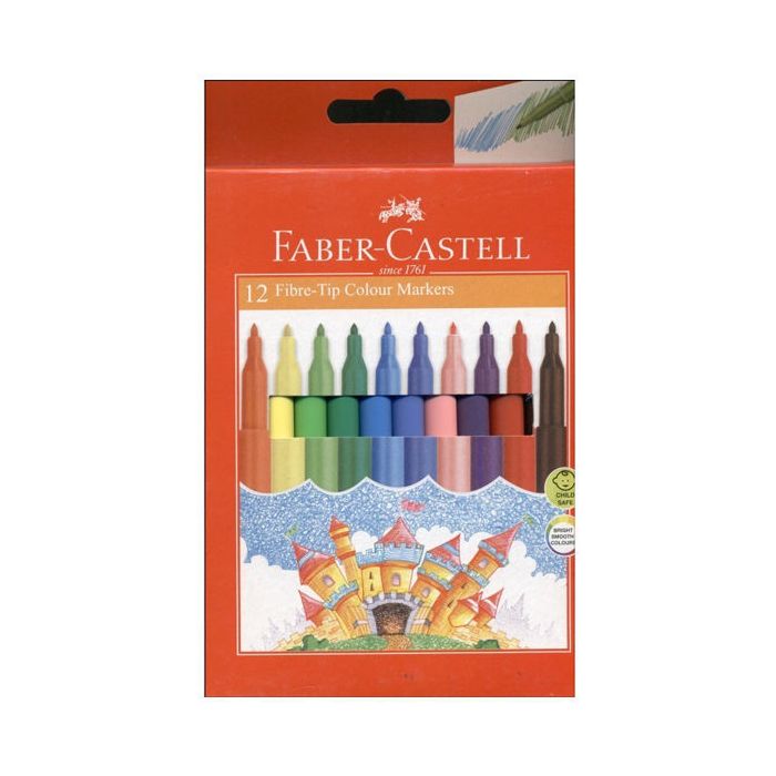 Crayon de couleur feutre 12clrs - Faber Castell