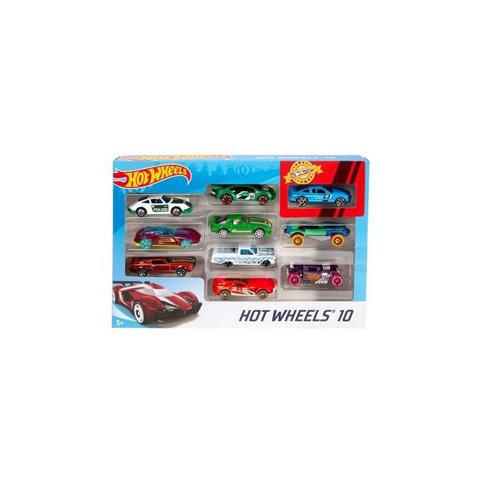 hotwheels Coffret de 10 véhicules