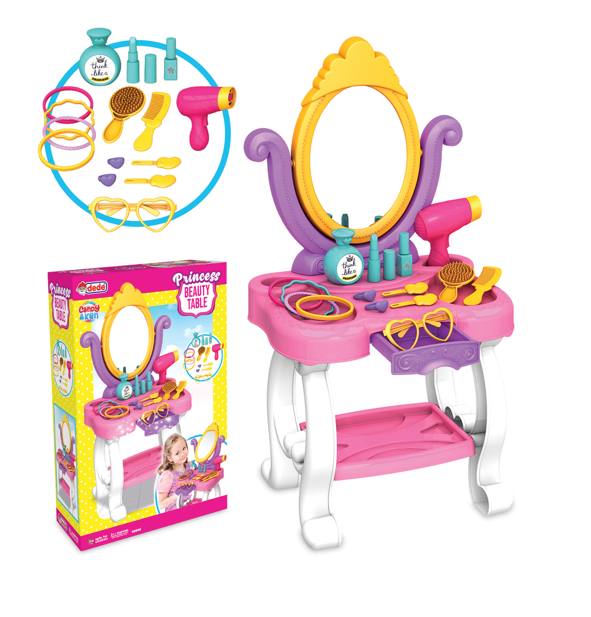 TABLE COIFFEUSE PRINCESS