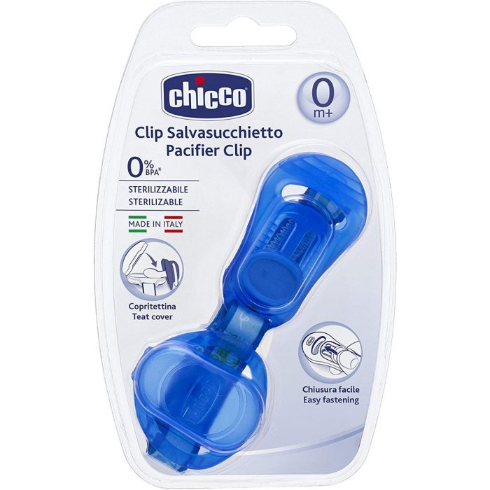 PACIFIER CLIP BLUE