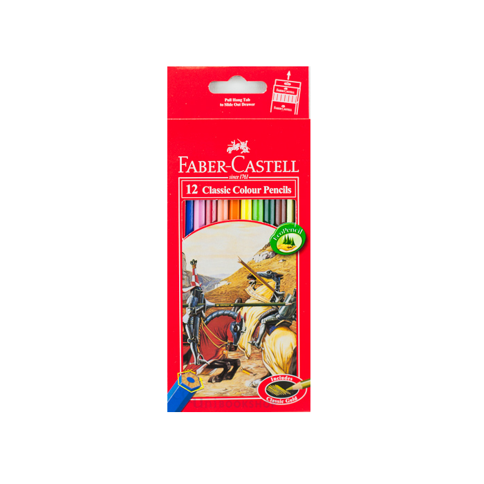 12 CRAYONS COULEUR CLASSIC LONG