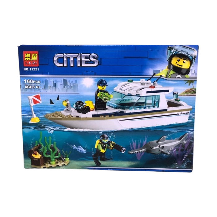 Blocs de Construction YACHT DE PLONGÉE 160 pcs Cities