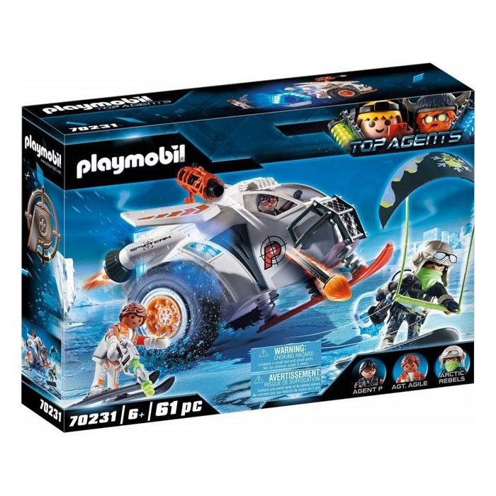 VÉHICULE DES NEIGES DE LA SPY TEAM PLAYMOBIL TOP AGENTS