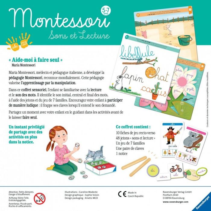 Ravensburger Sons et lecture Montessori