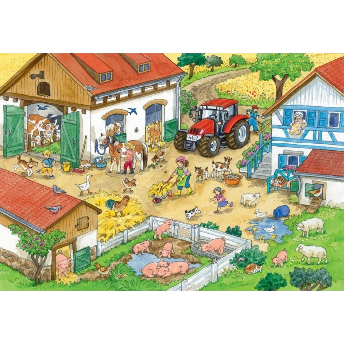 Ravensburger Puzzles 2x24 p - Le bonheur à la ferme 9195