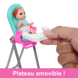 Coffret Poupée Babysitters Repas Bébé