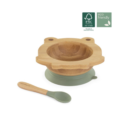 Set bol et cuillère Een Bois Grenouille ref : 89470