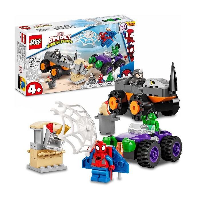 LEGO Marvel Hulk contre Rhino Monster Truck Showdown