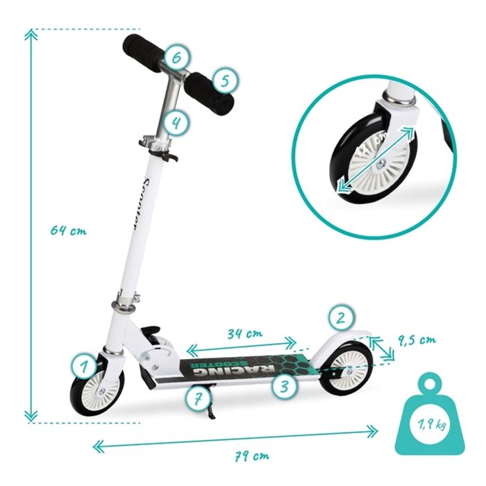 Trottinette QKids Flo Bleu