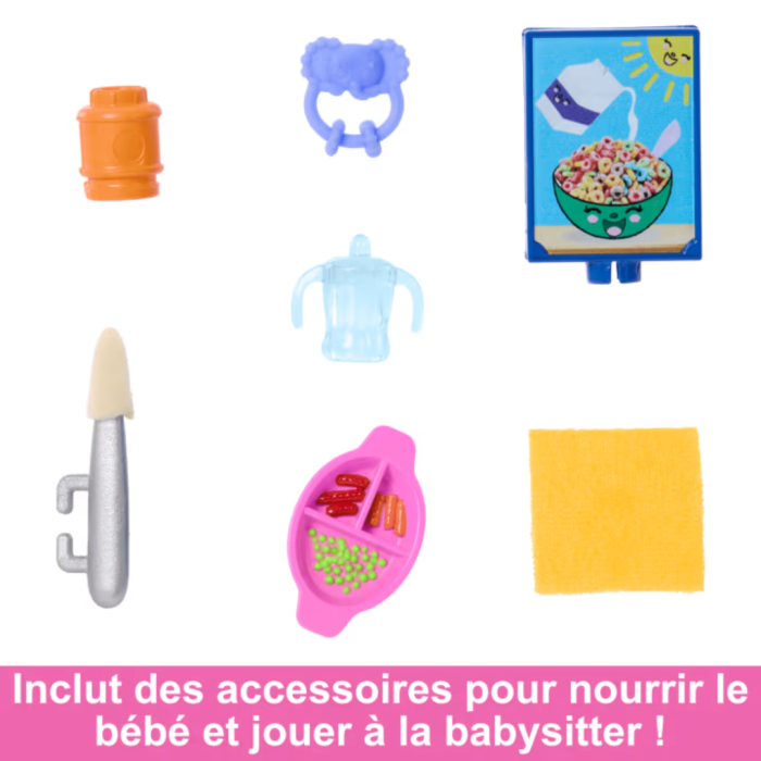 Coffret Poupée Babysitters Repas Bébé