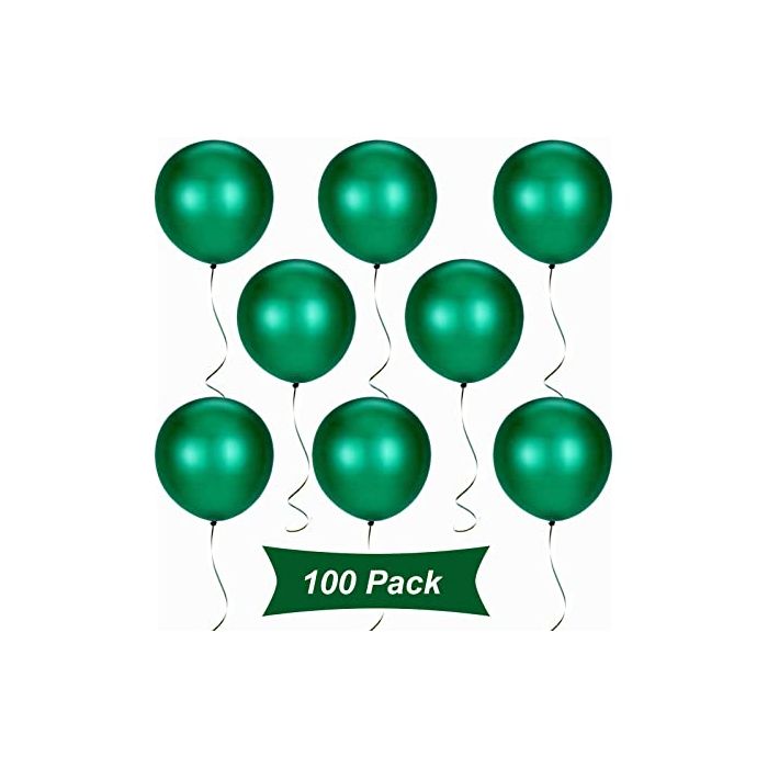 Sachet 100 ballons Vert 26 cm