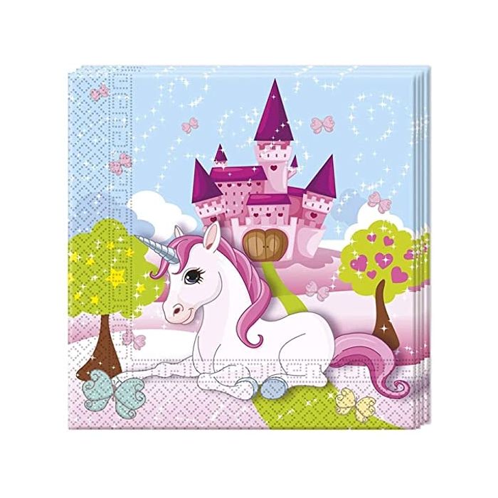 20 Serviettes Unicorn