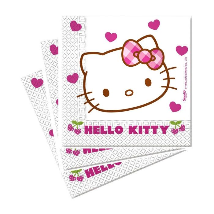 20 serviettes Hello kitty