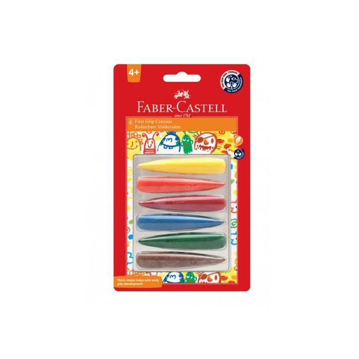 Faber-Castell Kindergarten Grip Crayon Set – Lot de 6