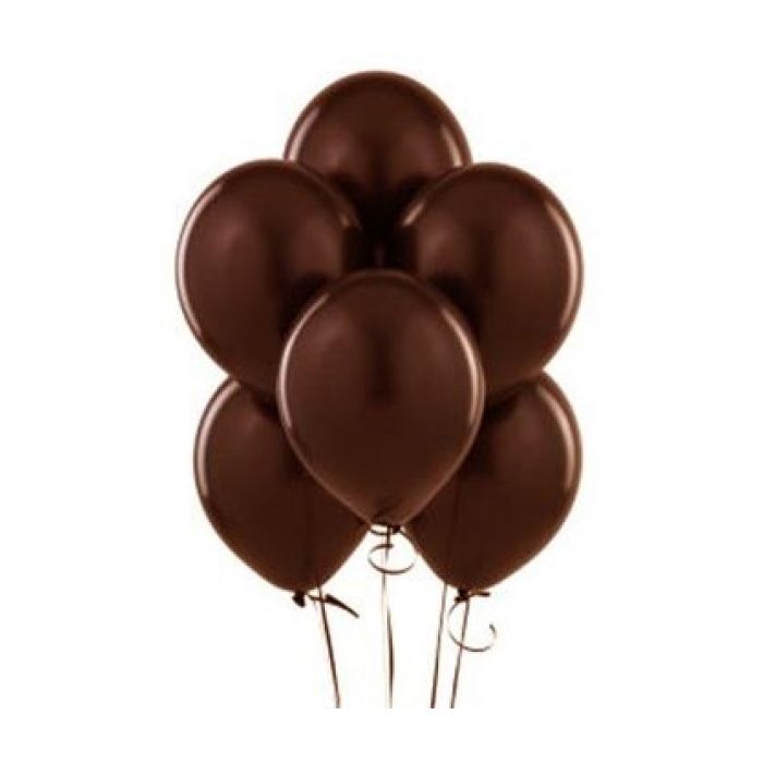 SACHET 100 BALLONS MARRON