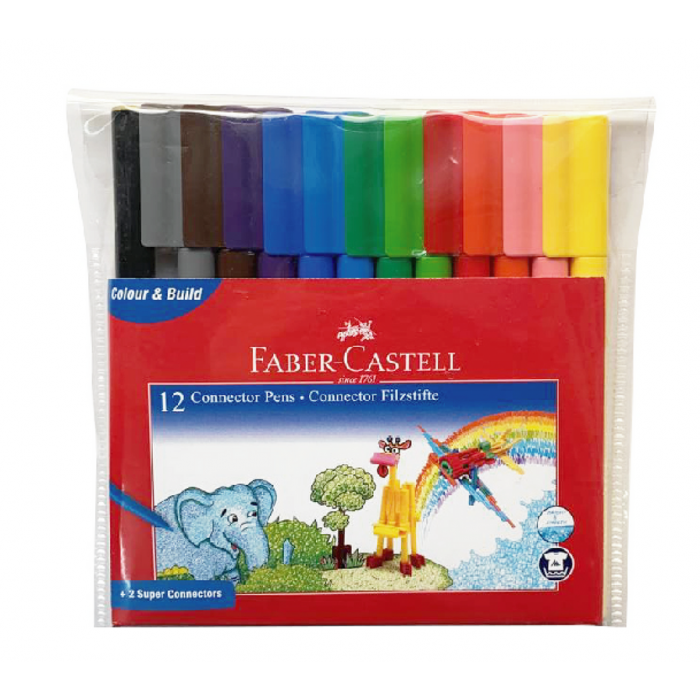 12 Feutres connectors - Faber Castell