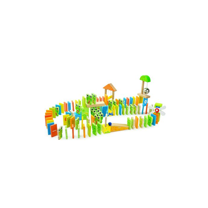 Domino Grenouille en Bois 100 Pcs