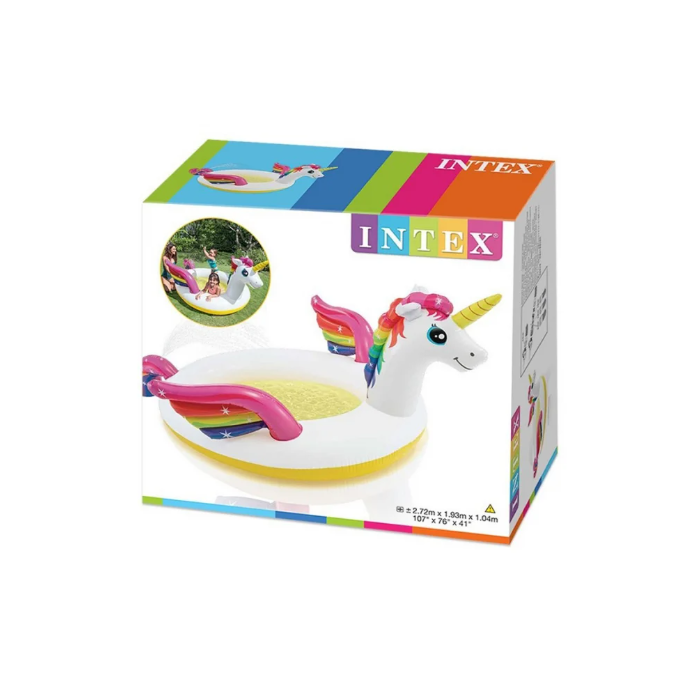 Piscine gonflable licorne 272 x 193 x 104 cm