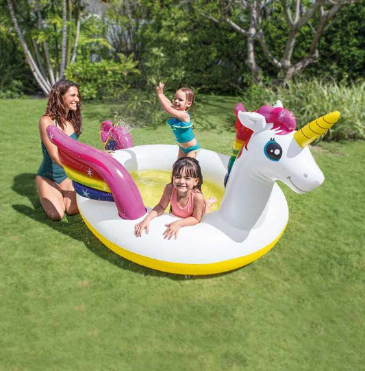 Piscine gonflable licorne 272 x 193 x 104 cm