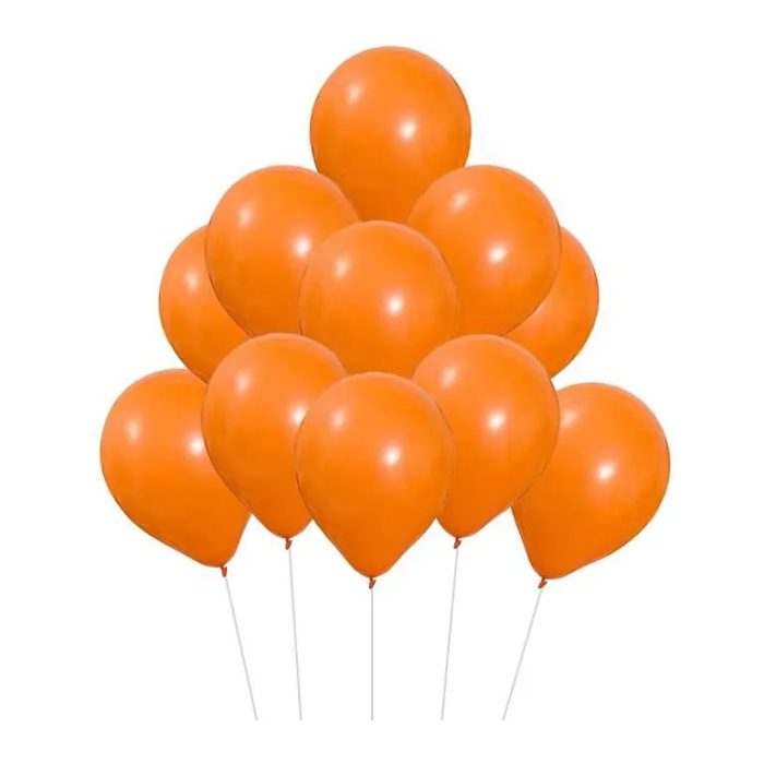 Sachet 100 ballons orange