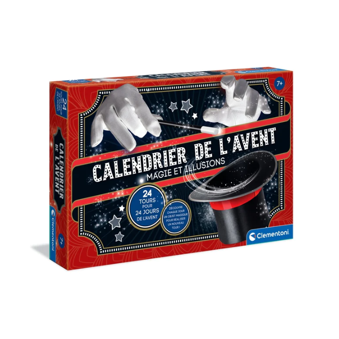 CALENDRIER DE L'AVENT MAGIE ET ILLUSIONS Clementoni