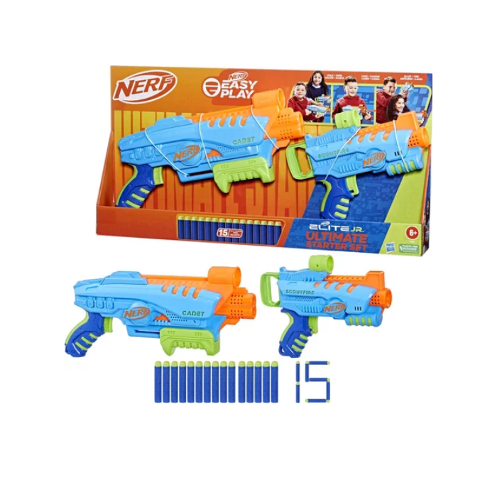 STARTER SET 2 PISTOLETS NERF ELITE JUNIOR ULTIMATE – HASBRO