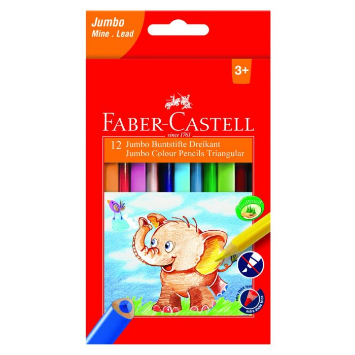 Crayon a cire de 12 lavable - Faber Castell