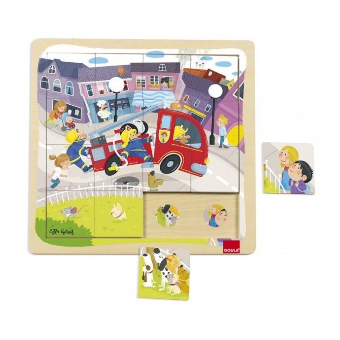 Puzzle camion pompiers