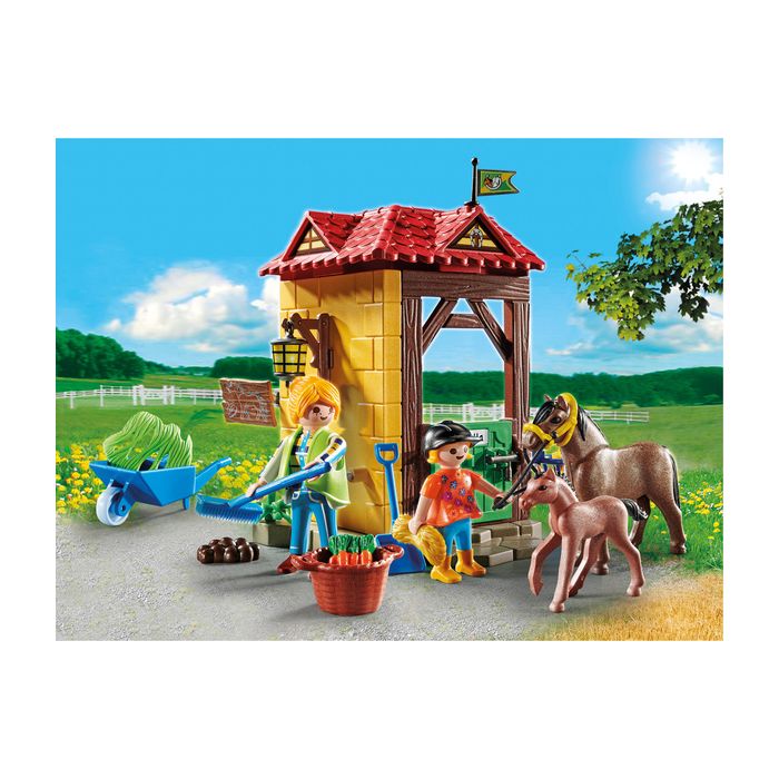 Playmobil Country Starter Pack Box et poneys