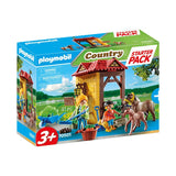 Playmobil Country Starter Pack Box et poneys