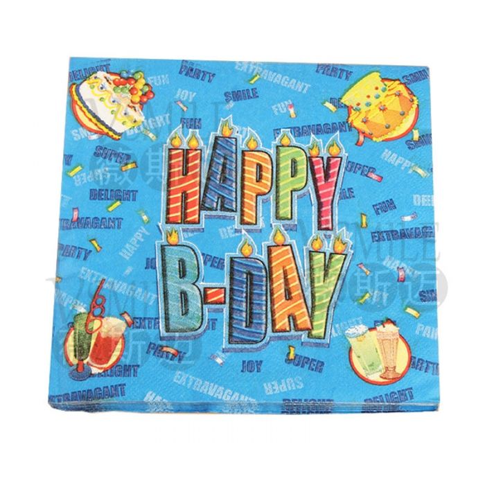 20 Serviette anniversaire