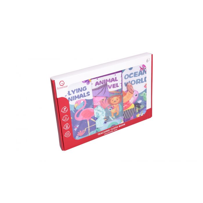 Livre en tissu pour bébé 3 Pcs