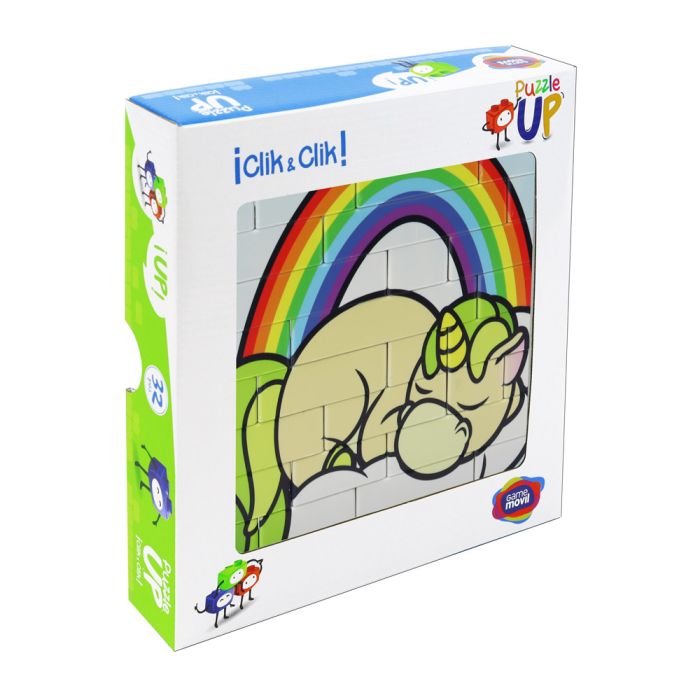 Puzzle Up Licorne arc-en-ciel 32 pièces