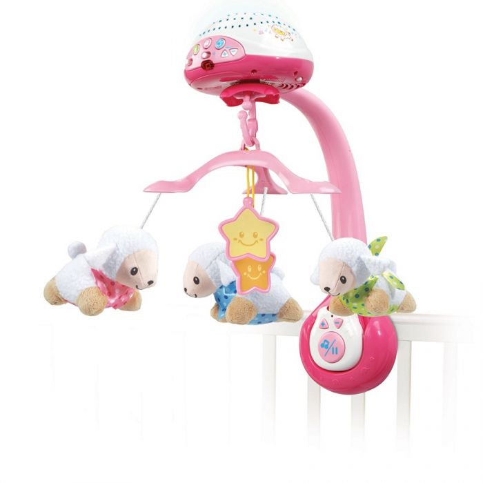 Vtech Lumi mobile Compte-moutons rose mobile bébé