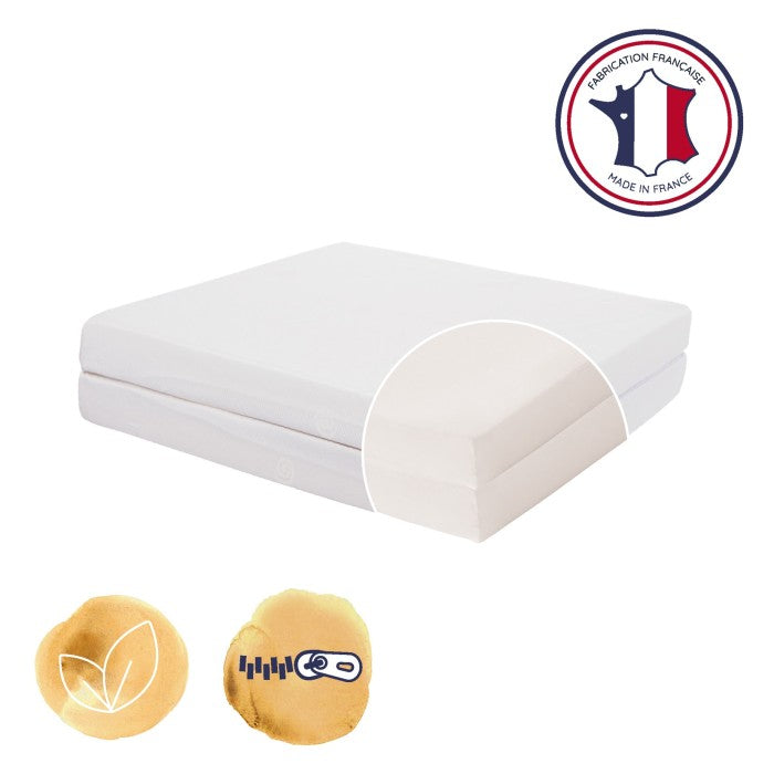 Matelas bébé pliant 2 parties 60x120cm REf : 601110