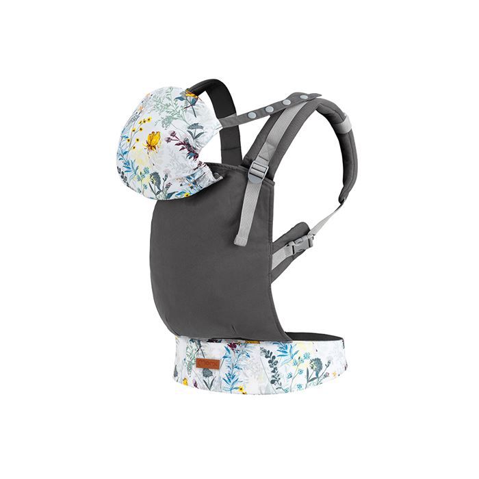 SAC À DOS DE PORTAGE BÉBÉ +3 MOIS JUSQU'À 20KG FLEURS COLLET MOMI