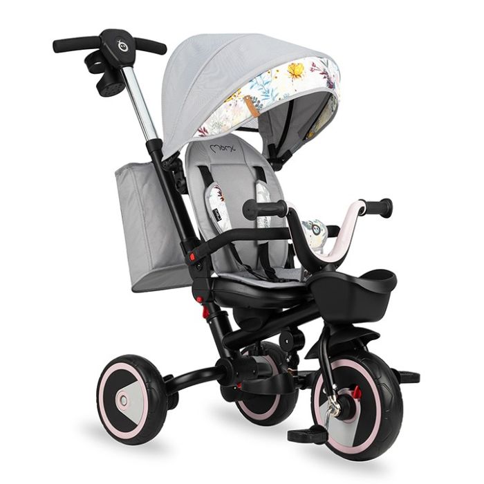 MoMi Tricycle Invidia 360 ° Gris Rose