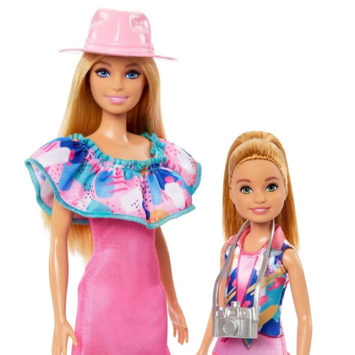 Barbie - Coffret Poupées Stacie et Barbie avec 2 chiots et accessoires