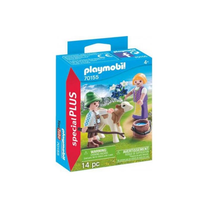 PLAYMOBIL Enfants avec veau