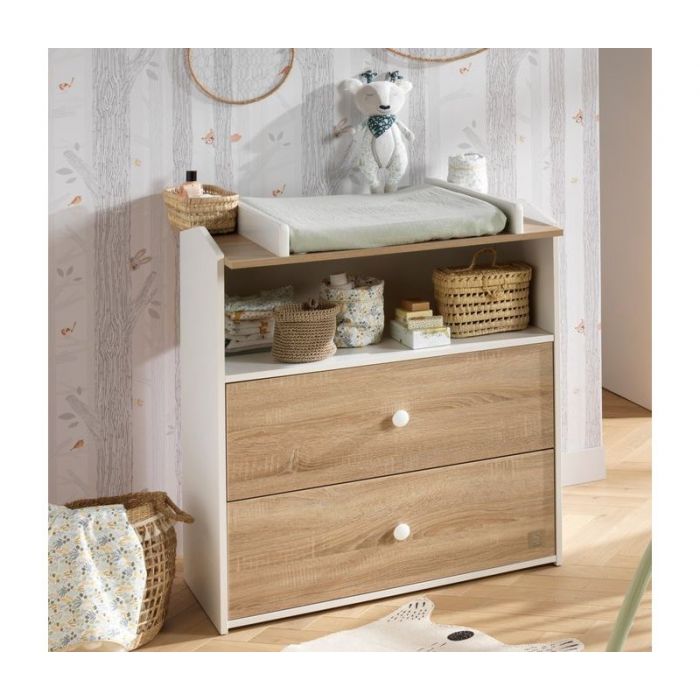 COMMODE 2 TIROIRS 1 NICHE CABANON