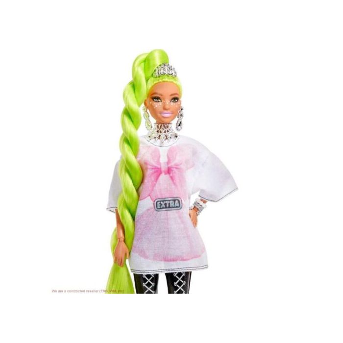 Mattel Barbie Extra Natte Vert Fluo