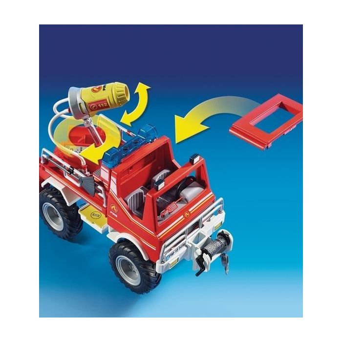 4×4 DE POMPIER AVEC LANCE-EAU PLAYMOBIL