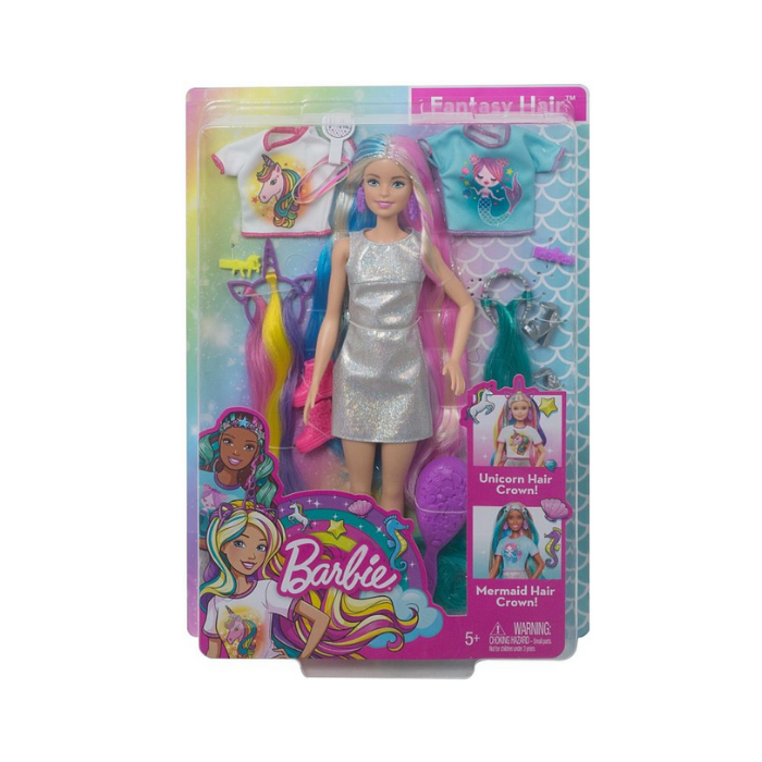 Mattel Poupée Barbie cheveux fantastiques