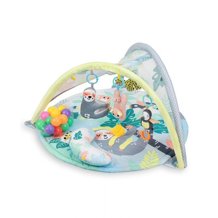 Tapis d'eveil Qkids Jungle Turquoise