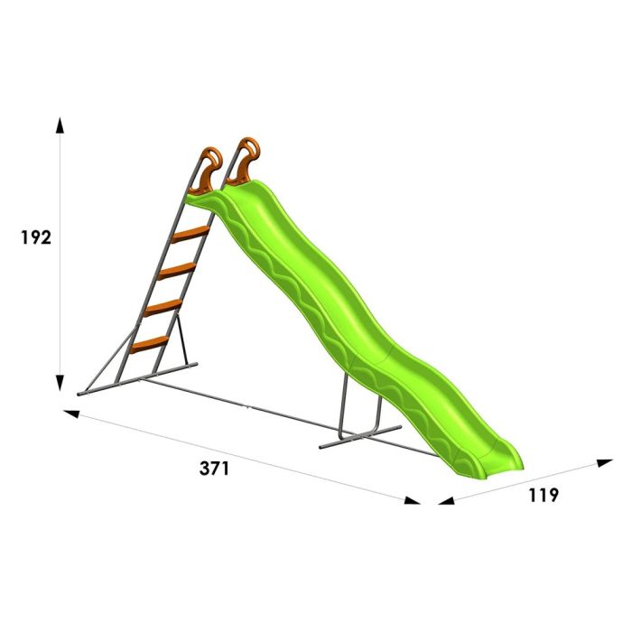 Toboggan PYROU de 3,32m de glisse Trigano