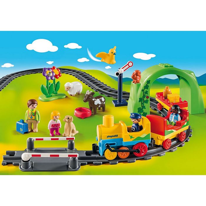 Train avec passagers et circuit-Playmobil