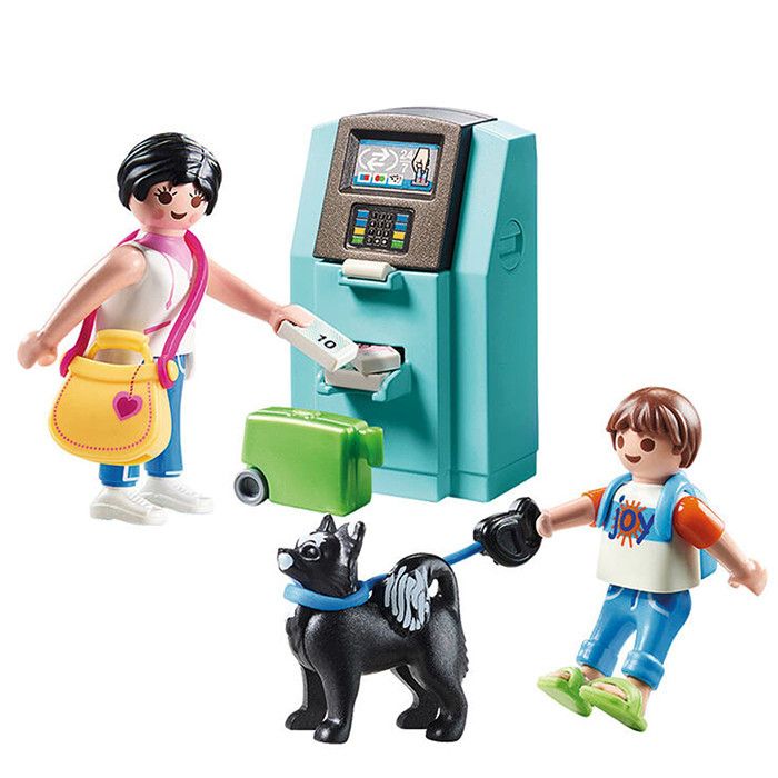 Playmobil Family Fun Vacanciers et distributeur automatique