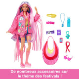 Barbie Extra Cool -Poupée voyage en tenue pour le désert