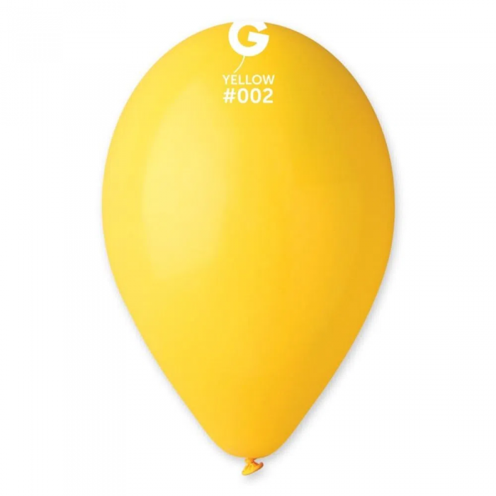 Sachet 100 ballons Jaune 26cm